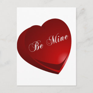 Carte Postale Red Be Mon Coeur
