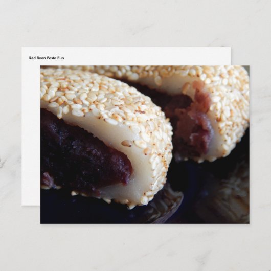Carte Postale Red Bean Paste Bun (Devant / Derrière)