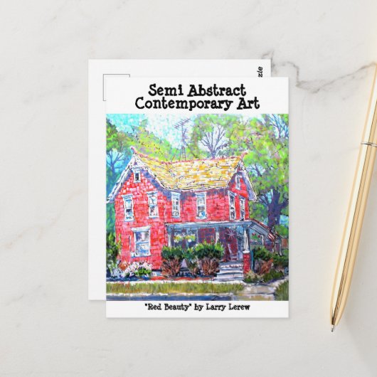 Carte Postale Red Beauty (Devant/Arrière en situation)