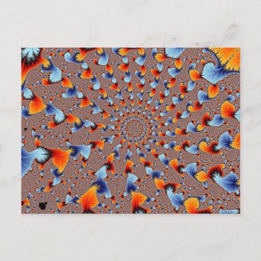 Carte postale Red Blue Flames (Devant)