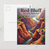 Carte Postale Red Bluff Mississippi (Devant / Derrière)