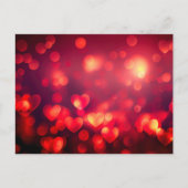 Carte Postale Red Bokeh Hearts (Devant)