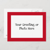 Carte Postale Red Border (Devant / Derrière)
