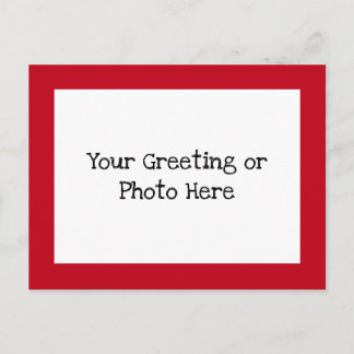 Carte Postale Red Border