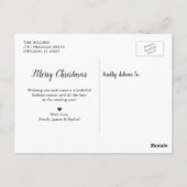 Carte Postale Red Buffalo Check Merry and Bright Christmas Photo (Dos)
