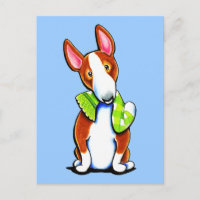 Red Bull Terrier Lit Jouer