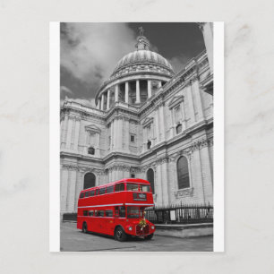 Carte Postale Red Bus et St Pauls Uni(plusieurs images sélection