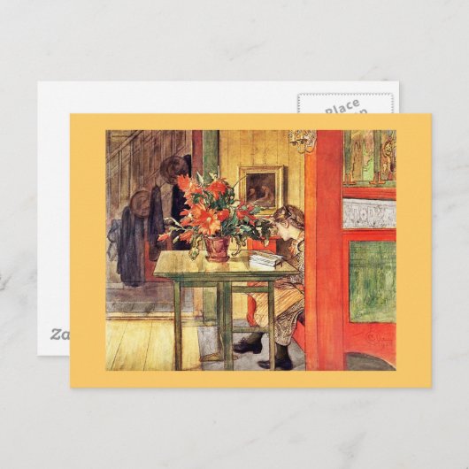 Carte Postale Red Cactus et Lisbeth Lecture (Devant / Derrière)