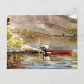 Carte Postale Red Canoe Fishing Winslow Homer (Devant)