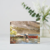 Carte Postale Red Canoe Fishing Winslow Homer (Debout devant)