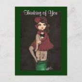 Carte Postale Red Caped Quantum Cutie pense à vous (Devant)