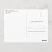 Carte Postale Red Christmas Baubles avec Holly Festive (Dos)