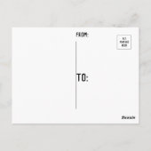 Carte Postale Red Corona Virus Covid Biologie (Dos)