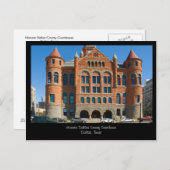 Carte postale Red Courthouse Downtown Dallas Texas (Devant / Derrière)