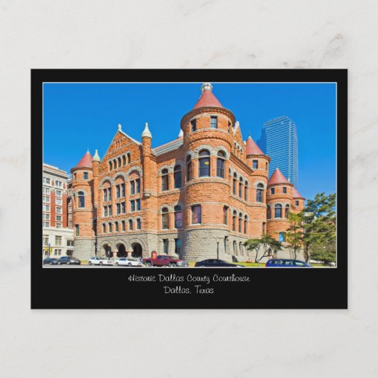 Carte postale Red Courthouse Downtown Dallas Texas (Devant)