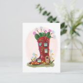 Carte postale Red Cowboy Boot and Cactus (Debout devant)