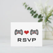 Carte postale Red Cute Gamer RSVP (Debout devant)