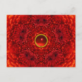 Carte Postale RED DAHLIA ET RUBY GEMSTONE Floral (Devant)