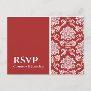 Carte postale Red Damask RSVP
