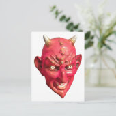 Carte Postale Red Devil Satan Demon Hell Horns (Debout devant)