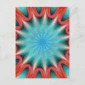 Carte postale Red et Blue Starburst (Devant)