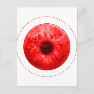 Carte Postale Red Eye regardent le jGibney l'artiste Serie de