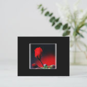 Carte postale Red Flower Bud Valentine (Debout devant)