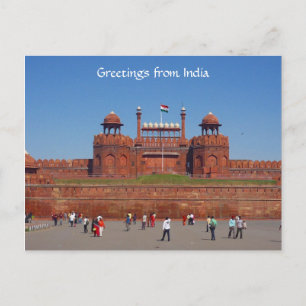 Carte Postale red fort delhi