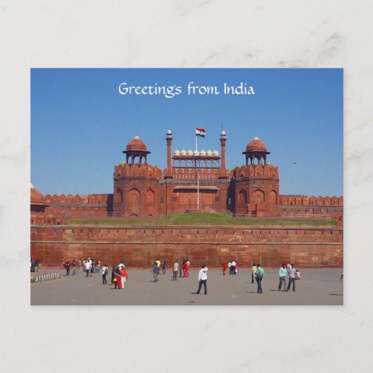 Carte Postale red fort delhi (Devant)