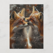 Carte Postale Red Fox in Love (Devant)