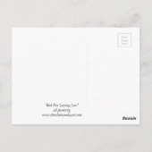 Carte postale Red Fox Lay Low Animal Art (Dos)