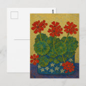 Carte postale Red Geranium (Devant / Derrière)