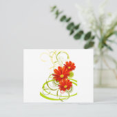 Carte Postale Red Gerbera Daisy (Debout devant)