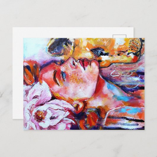 Carte Postale Red Girl par LenaTerzi (Devant / Derrière)