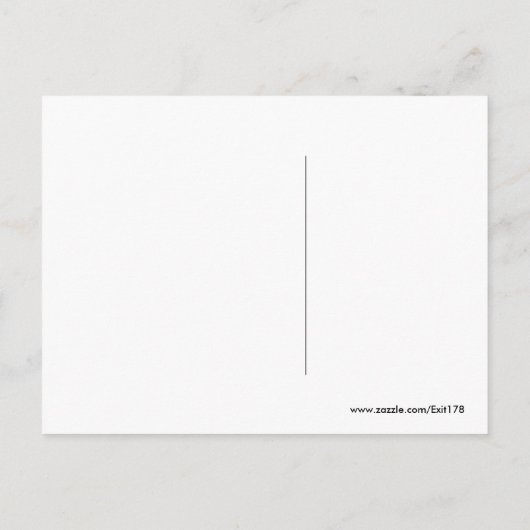 Carte Postale Red Gleem (Dos)