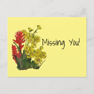 Carte Postale Red Gold Rosy Fireweed Aster