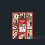 Carte Postale Red Graduate Photo Collage Moderne 2025 Graduation<br><div class="desc">Cette carte postale de collage moderne rouge pour diplômés présente vos 9 photos préférées d'étudiants. Cette belle carte postale de faire-part de remise de diplômes présente une typographie blanche de classe de votre lycée ou de votre nom de collège pour la classe de 2025. Customisez ces cartes postales avec votre...</div>