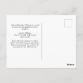 Carte Postale Red Graduate Photo Collage Moderne Graduation (Dos)