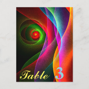Carte Postale Red Green Orange Modern Abstrait Art Motif #22