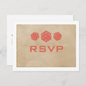 Carte postale Red Grunge D20 Dice Gamer RSVP (Devant / Derrière)