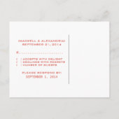 Carte postale Red Grunge D20 Dice Gamer RSVP (Dos)