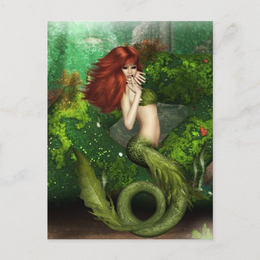 Carte postale Red Haired Mermaid (Devant)