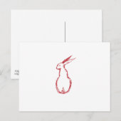 Carte Postale Red Hare (Devant / Derrière)