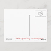 Carte postale Red Heart (Dos)