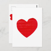 Carte postale Red Heart (Devant / Derrière)
