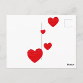 Carte postale Red Heart (Dos)