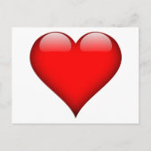 Carte Postale Red Heart Love (Devant)
