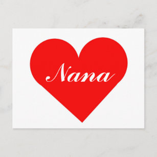 Carte postale Red Heart Nana
