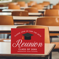 Red High School Reunion Custom Party