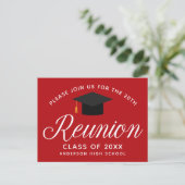 Carte Postale Red High School Reunion Custom Party (Debout devant)